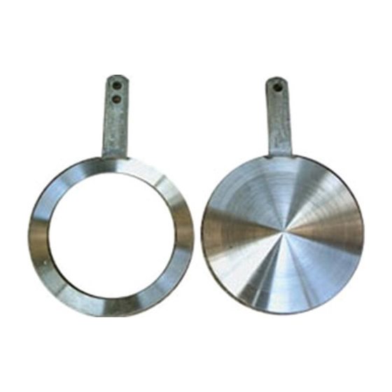 Gözlük flanş, spade, spacer